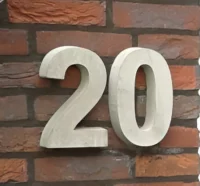 Huisnummers beton 20cm
