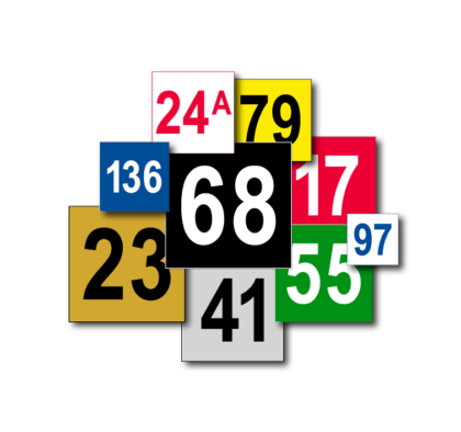 Magnetische nummers vierkant – Diverse kleuren