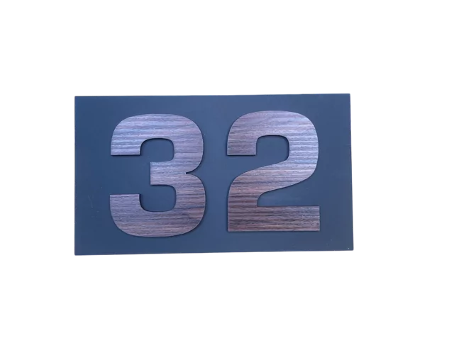 Design Matzwart Huisnummerbord - Afbeelding 18