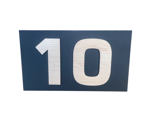 Design Matzwart Huisnummerbord - Afbeelding 13