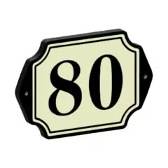 Klassiek huisnummerbord Retro look – 18×12,5 cm
