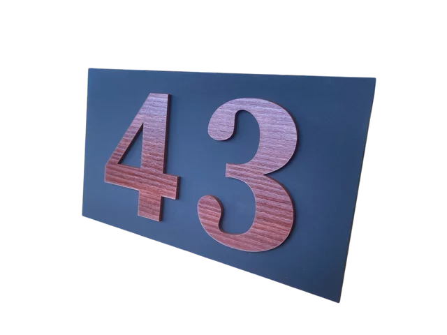 Design Matzwart Huisnummerbord - Afbeelding 15