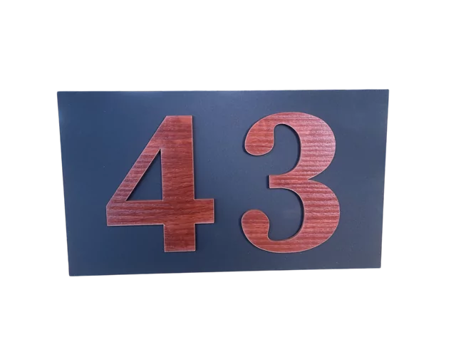 Design Matzwart Huisnummerbord - Afbeelding 16