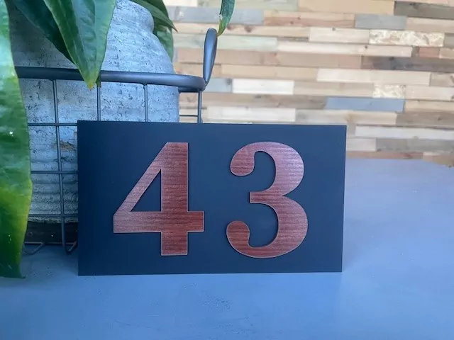 Design Matzwart Huisnummerbord - Afbeelding 17