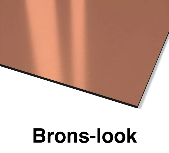 Huisnummer gegraveerd kunststof Metaallook - Ovaal - Afbeelding 4