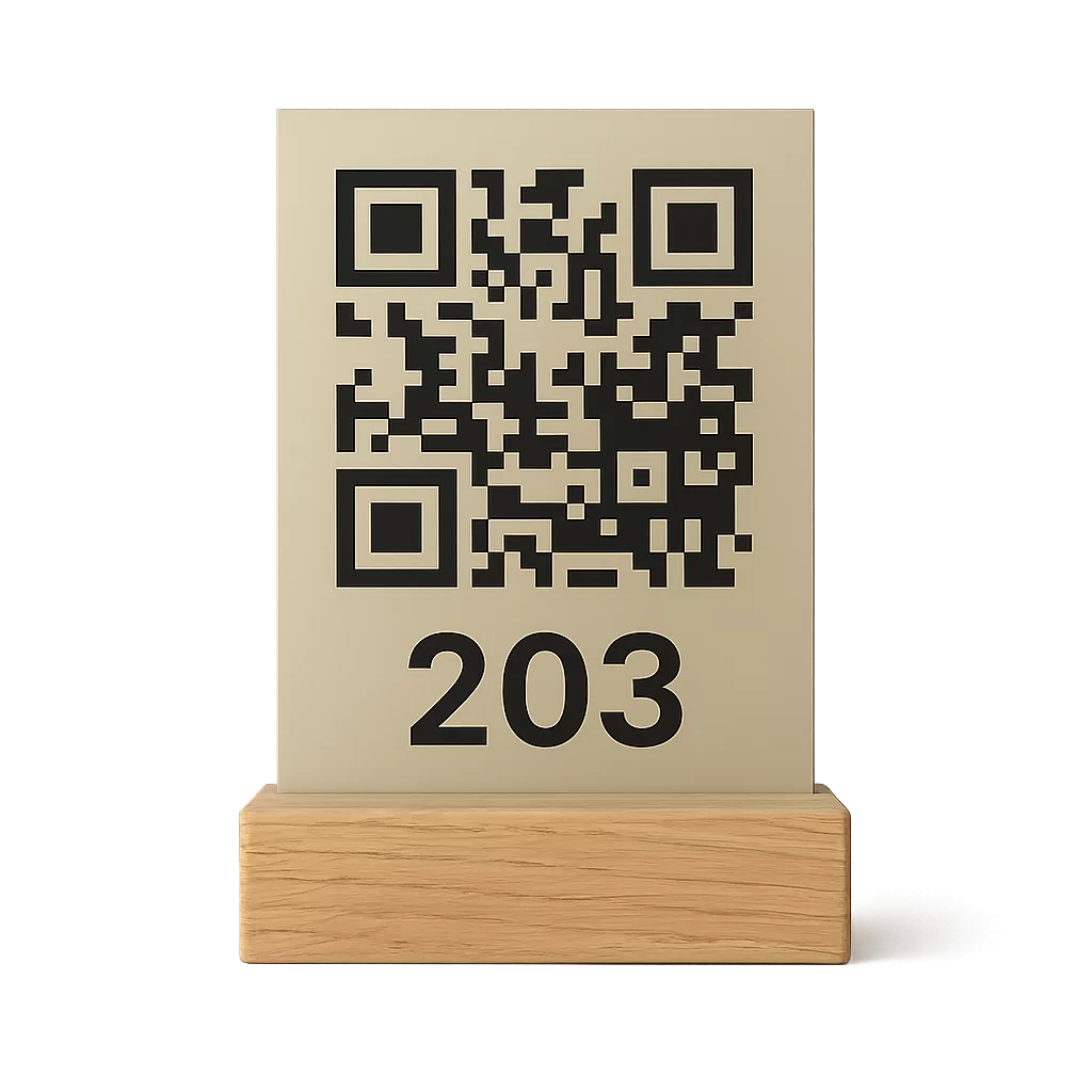 Houder Tafelnummerbordje QR - Afbeelding 2