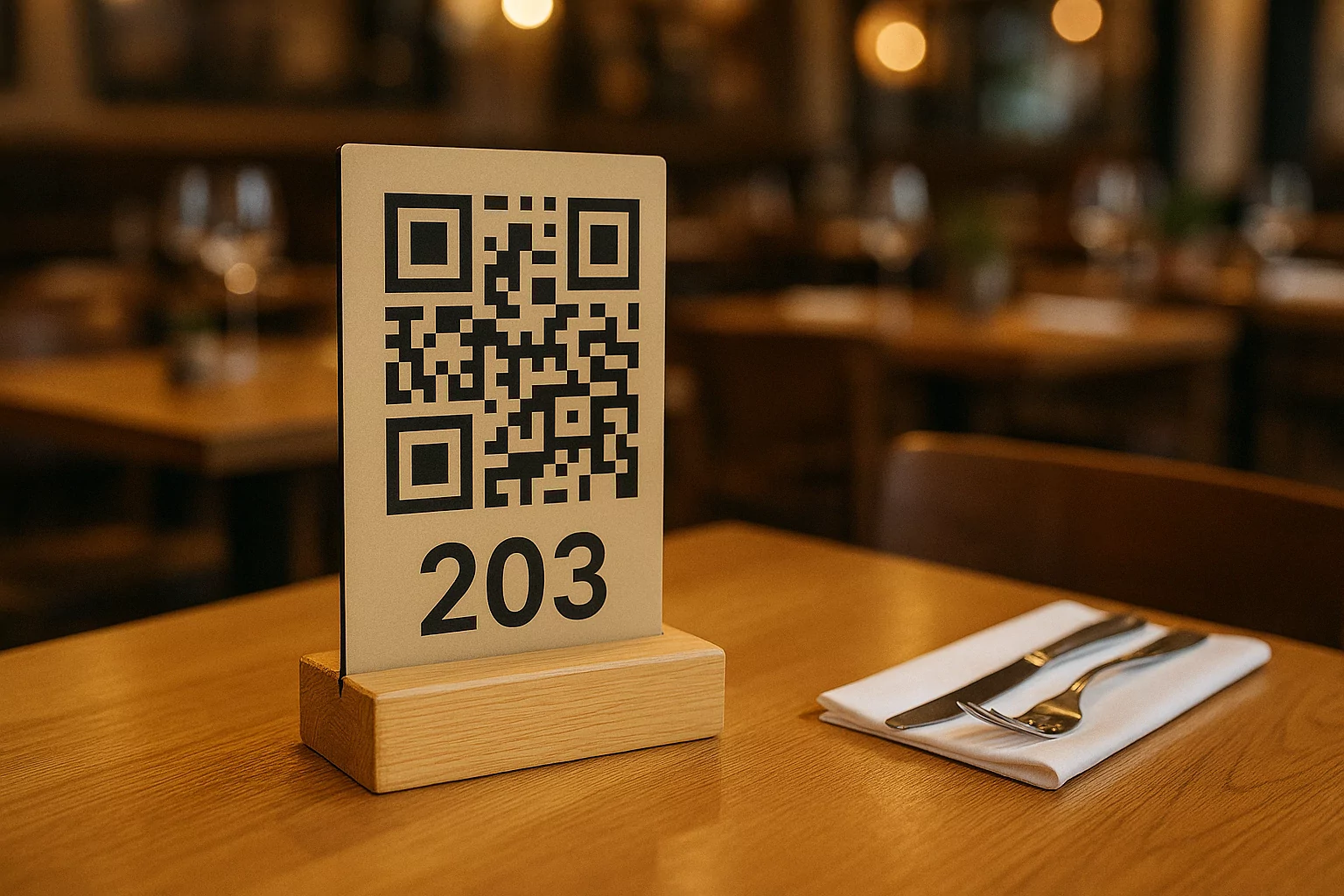 Houder Tafelnummerbordje QR - Afbeelding 3