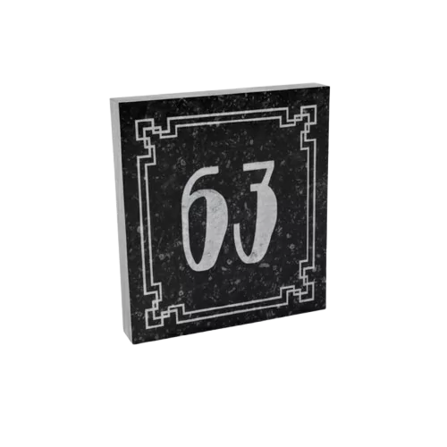 Retro Huisnummer Amsterdamse School