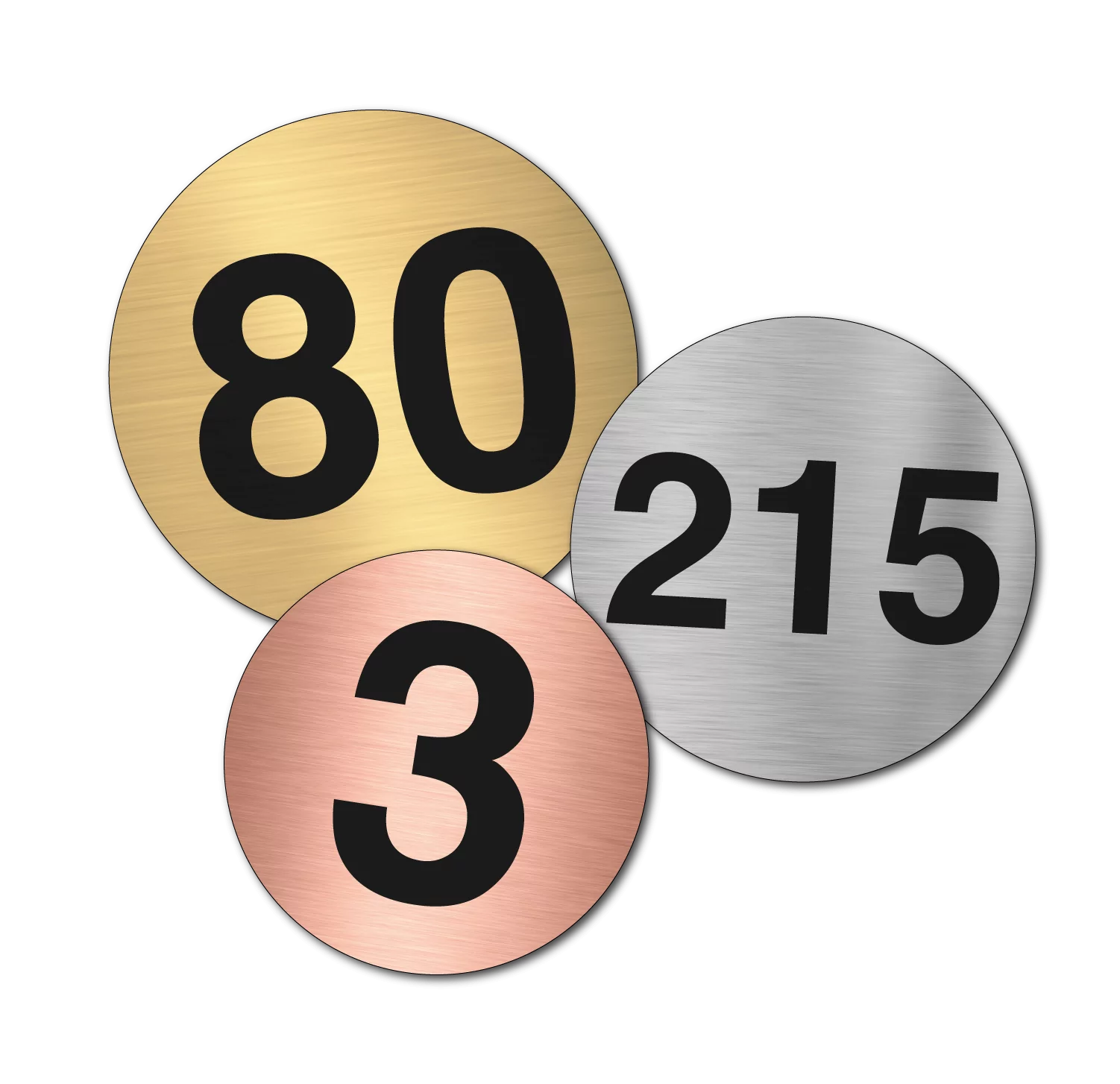 Tafelnummer Kunststof Metaal