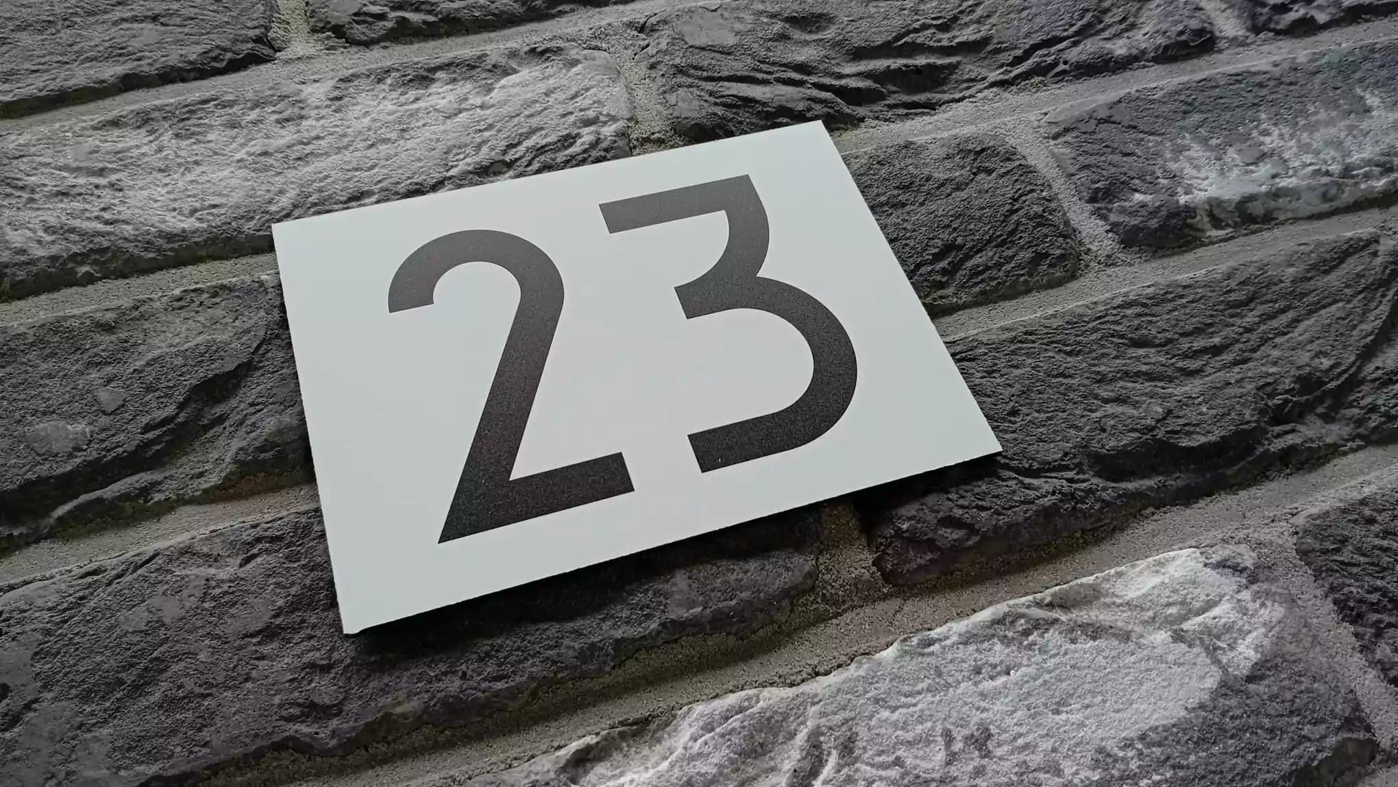 Huisnummerplaat Standaard geprint aluminium NEN-1774 - Afbeelding 4