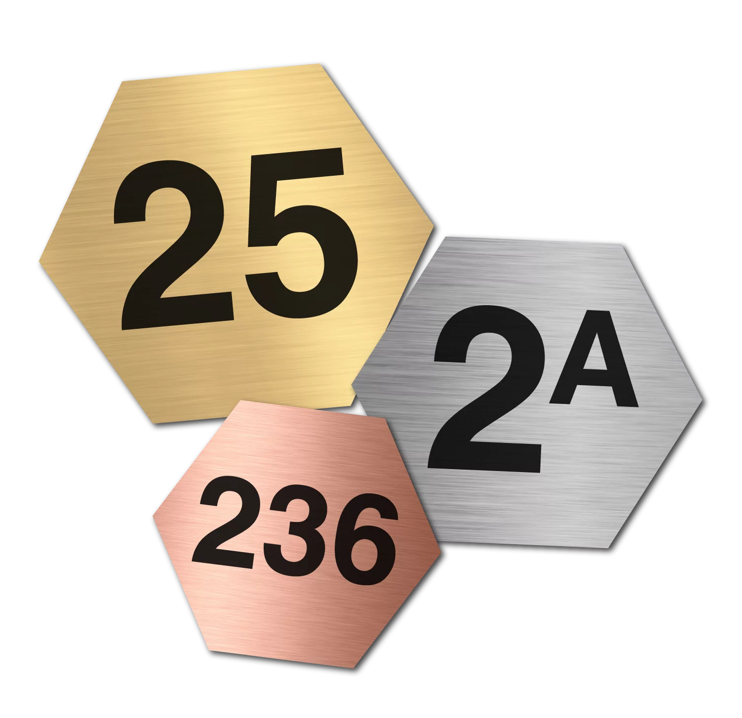 tafelnummer Hexagon luxe