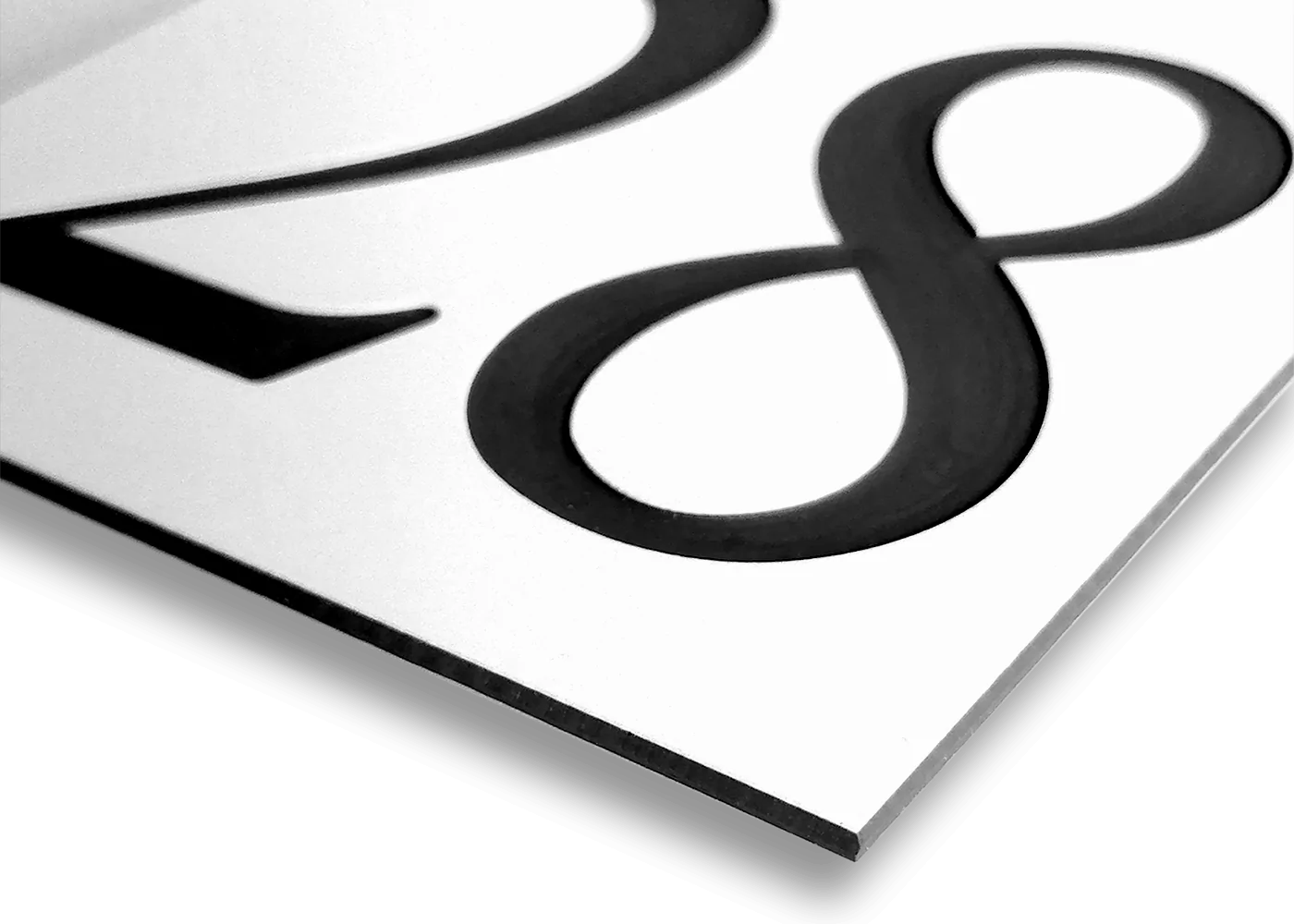 kunststof gegraveerd huisnummer