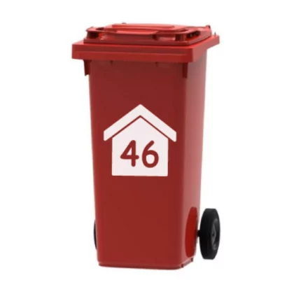 Containersticker met Huisnummer – Model B