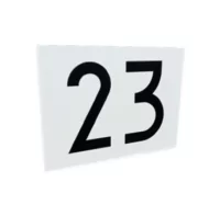Huisnummerbord Standaard kunststof gegraveerd NEN-1774